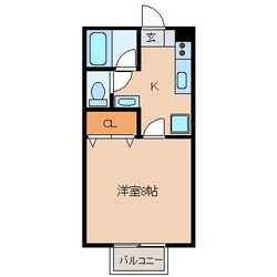 城下駅 徒歩3分 2階の物件間取画像